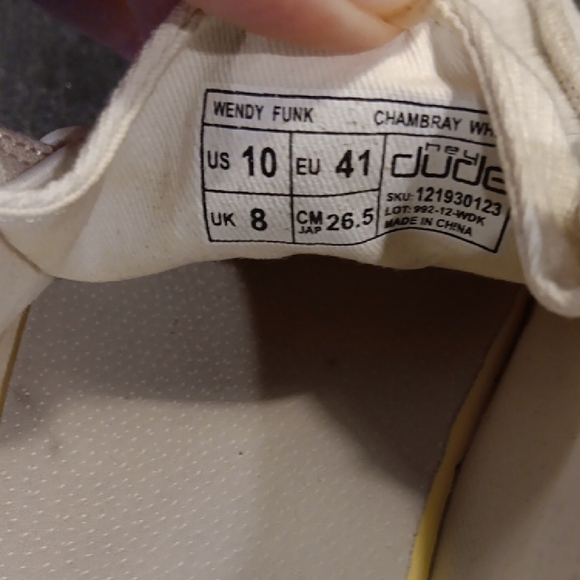 Hey Dude Women's Cream Loafers - Picture 3 of 3